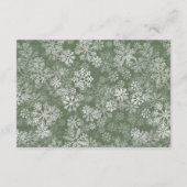 Santa Baby Winter Christmas Gift Registry Informatiekaartje (Achterkant)