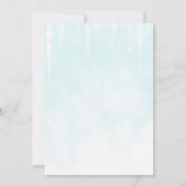 Santa Baby Winter Kerst Baby shower Kaart (Achterkant)