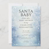 Santa Baby Winter Kerst Baby shower Kaart (Voorkant)