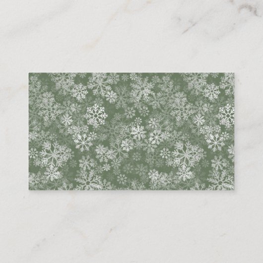 Santa Baby Winter Kerstluier Raffle Informatiekaartje (Achterkant)