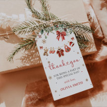 Santa Baby Winter Kerstmis Baby Shower Cadeautag