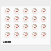 Santa Baby Winter Kerstmis Baby Shower Sticker (Vel)