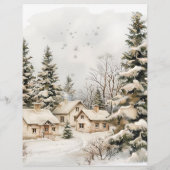 Santa Baby Winter Rood Groen Raad Wie Flyer (Achterkant)