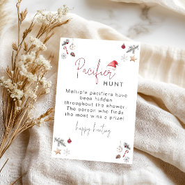 Santa Baby Winter Shower Pacifier Hunt