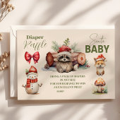 Santa Baby Woodland Winter Diapper Raffle Informatiekaartje