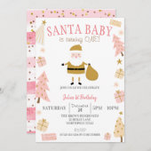 Santa Baby wordt er een, Meisje Kerstmis Verjaarda Kaart (Voorkant / Achterkant)