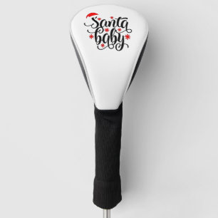 Santa Baby zwangerschapsaankondiging kerstman Golfheadcover