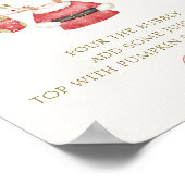 Santa Babykleding Boy Baby shower Momosa Bar Poster (Hoek)