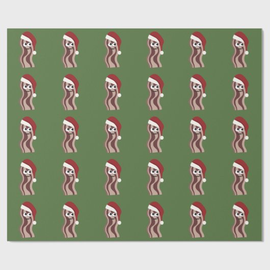 Santa Bacon Cadeaupapier (Vlak)