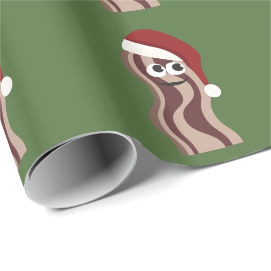 Santa Bacon Cadeaupapier (Rol Hoek)