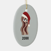 Santa Bacon Keramisch Ornament (Rechts)