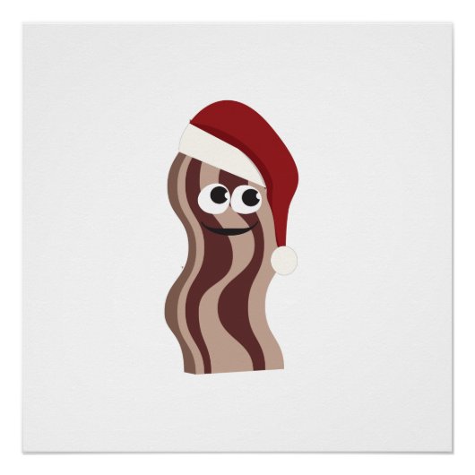 Santa Bacon Poster (Voorkant)