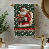 Santa Badhanddoek Set voor Kerstmis Bad Handdoek