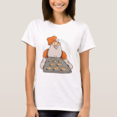 Santa Baking Cookies T-Shirt (Voorkant)