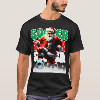 Santa Ball Sport Design Kerstspeler T-shirt