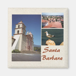 Santa Barbara 3 Photo Magnet-Sjabloon Magneet