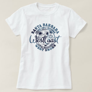 Santa Barbara aan de westkust van de T-Shirt voor 