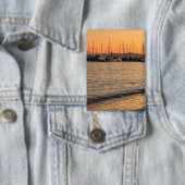 Santa Barbara bij zonsondergang Button (Insitu)
