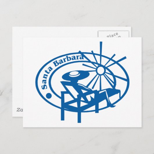 Santa Barbara Briefkaart (Voorkant / Achterkant)