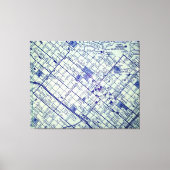 SANTA BARBARA, CA kaart Canvas Afdruk (Voorkant)