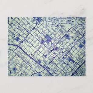 SANTA BARBARA, CA  Map Briefkaart