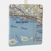 Santa Barbara CA map Keramisch Ornament (Rechts)