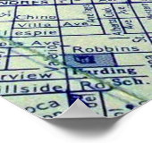 Santa Barbara, CA  Map Poster (Hoek)