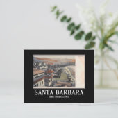 Santa Barbara CA Panorama Uitzicht jaren 1910 Briefkaart (Staand voorkant)
