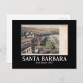 Santa Barbara CA Panorama Uitzicht jaren 1910 Briefkaart (Voorkant / Achterkant)