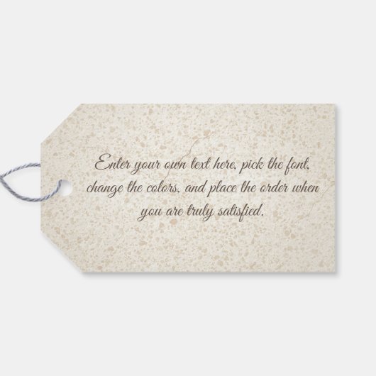 Santa Barbara, CA - Stearns Wharf Cadeaulabel (Achterkant Horizontaal)