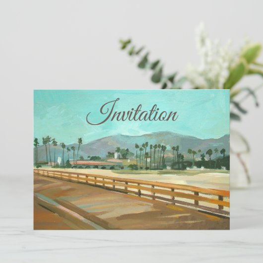 Santa Barbara, CA - Stearns Wharf Kaart (Staand voorkant)