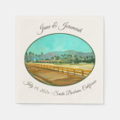 Santa Barbara, CA - Stearns Wharf Servet (Voorkant)