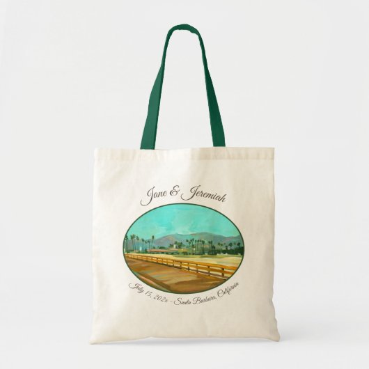 Santa Barbara, CA - Stearns Wharf Tote Bag (Voorkant)