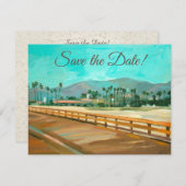 Santa Barbara, CA - Uitnodiging Stearns Wharf (Voorkant / Achterkant)