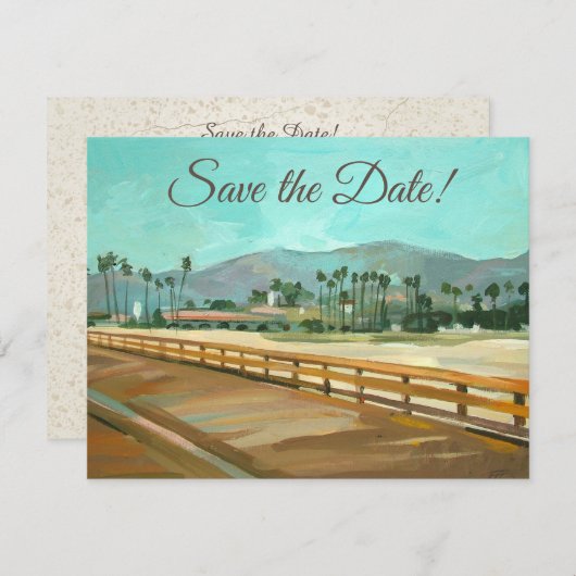 Santa Barbara, CA - Uitnodiging Stearns Wharf (Voorkant / Achterkant)