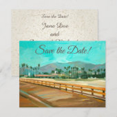 Santa Barbara, CA - Uitnodiging voor Stearns Wharf (Voorkant / Achterkant)