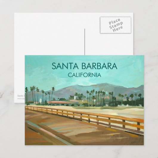 Santa Barbara, CA, VS Briefkaart (Voorkant / Achterkant)