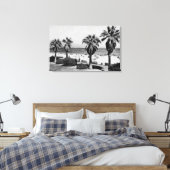 Santa Barbara, CA West Beach Uitzicht Foto Canvas Afdruk (Insitu (Slaapkamer))