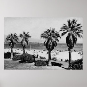 Santa Barbara, CA West Beach Uitzicht Foto Poster