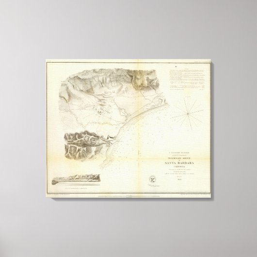 Santa Barbara, Calif Canvas Afdruk (Voorkant)