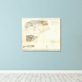 Santa Barbara, Calif Canvas Afdruk (Insitu (Houten vloer))