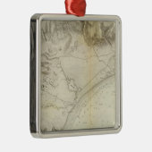 Santa Barbara, Calif Metalen Ornament (Rechts)