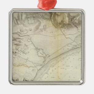 Santa Barbara, Calif Metalen Ornament