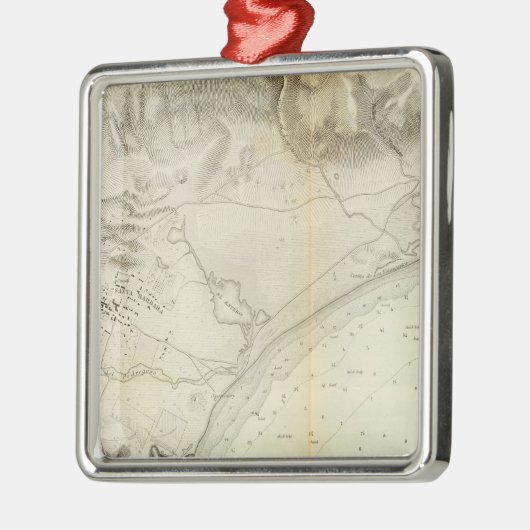 Santa Barbara, Calif Metalen Ornament (Links)