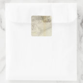 Santa Barbara, Calif Vierkante Sticker (Tas)