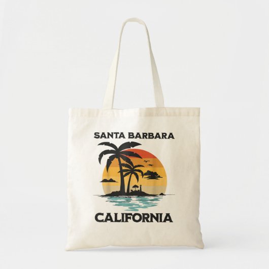 Santa Barbara California BeachSurf Summer Vacation Tote Bag (Voorkant)
