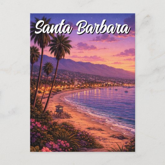 Santa Barbara California Briefkaart (Voorkant)
