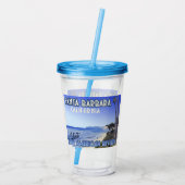 Santa Barbara California Butterfly Beach Montecito Acryl Drinkbeker (Achterkant)