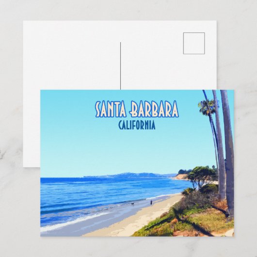 Santa Barbara California Butterfly Beach Montecito Briefkaart (Voorkant / Achterkant)