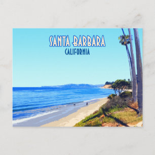 Santa Barbara California Butterfly Beach Montecito Briefkaart